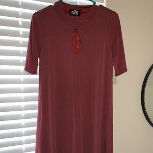 Mauve Keyhole Dress